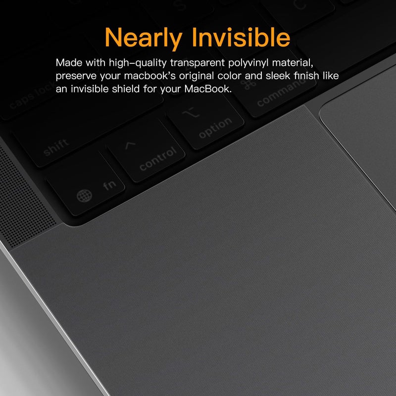 CaseBuy غطاء واقي لراحة اليد مجموعة ملحقات لجهاز MacBook Pro 16" 2022-2025 M4 M3 M2 M1 Pro/Max A3403 A3186 A2991 A2780 A2485، حماية من الخدوش للوحة المفاتيح - شفاف - Image 3